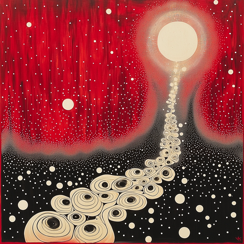 Yayoi Kusama Inspired Celestial Repetition Numbered Painting Kits
