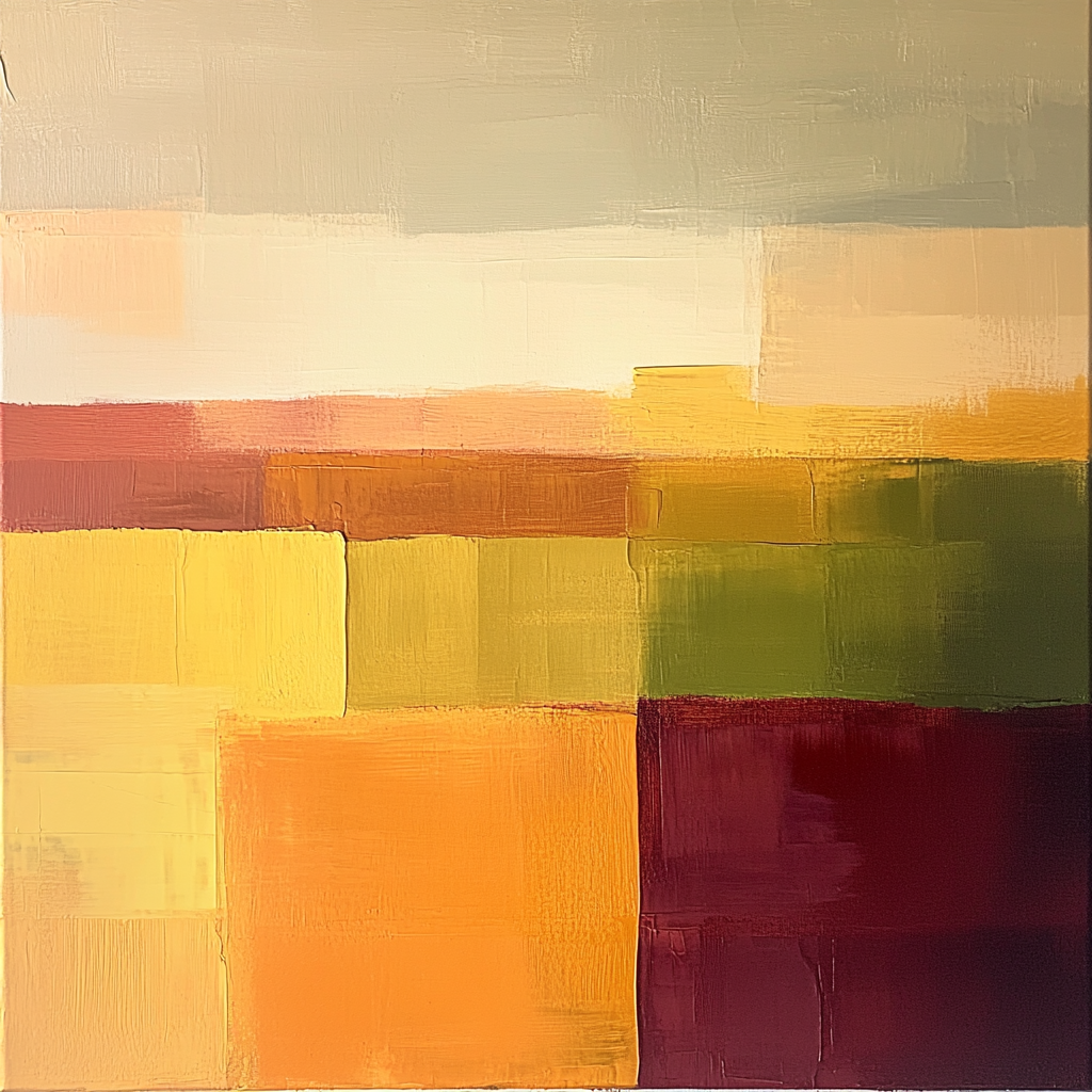 Mark Rothko Inspired Autumnal Stillness Numbered painting kits