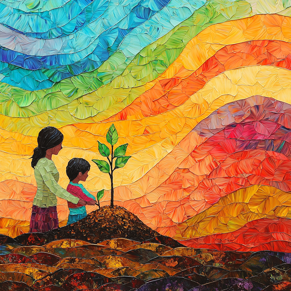 Growing Love Painting By Numbers Kit