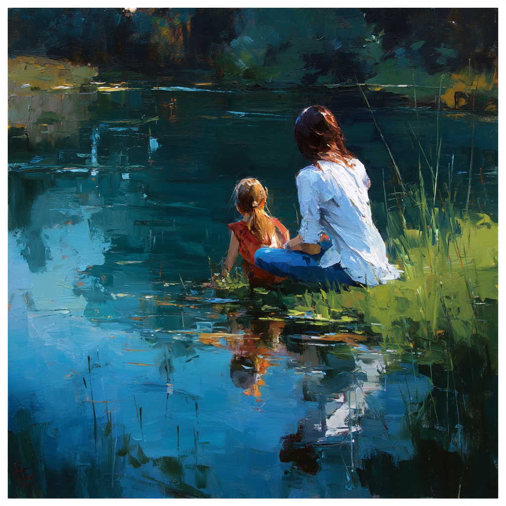 Mother's Reflection Paint By Numbers