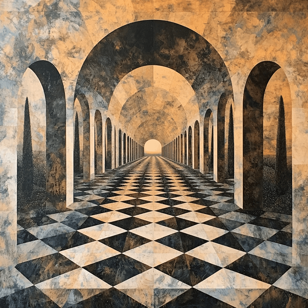 M.C. Escher Inspired Symmetrical Illusion Painting By Numbers Kit