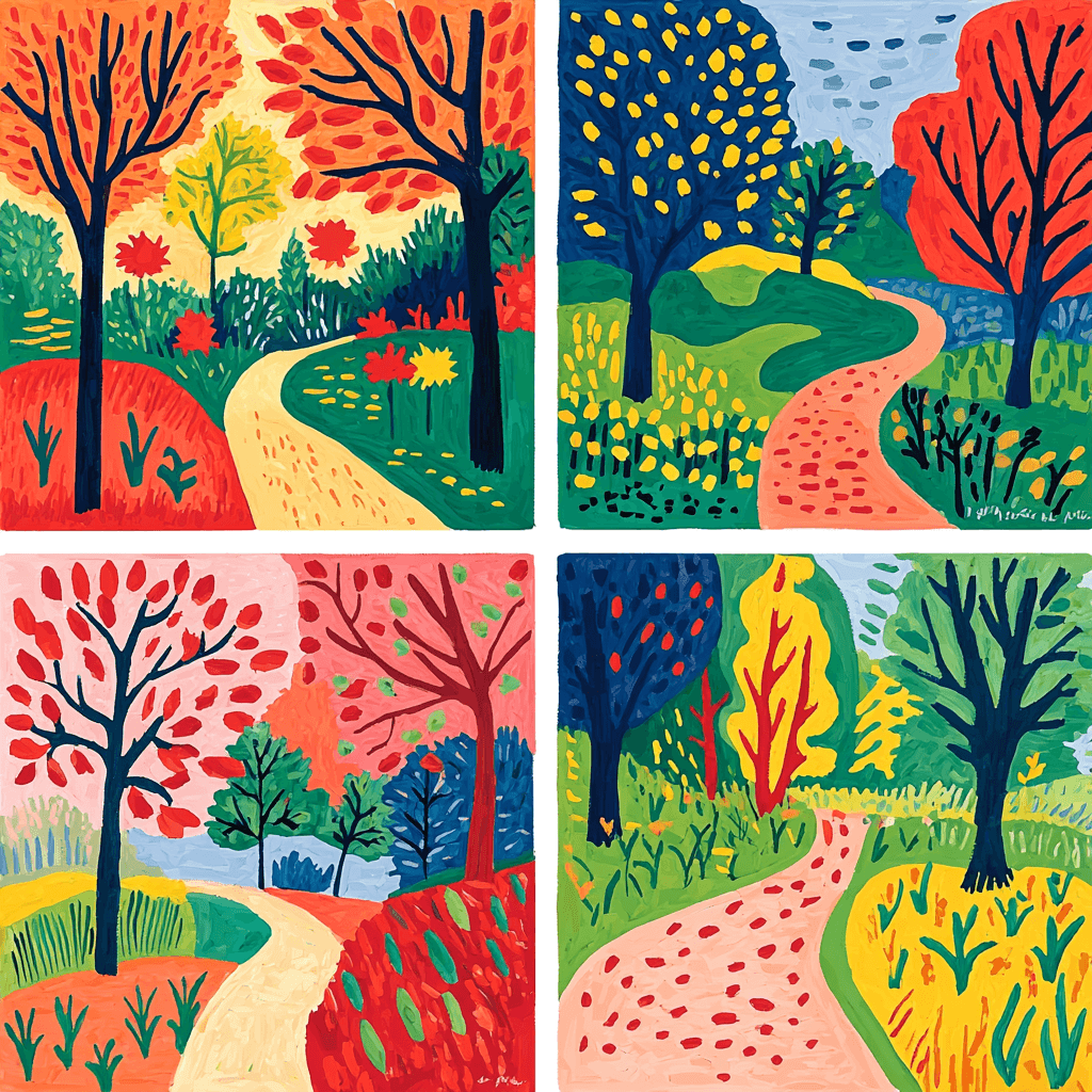 Matisse Inspired Vibrant Seasons DIY Paint By Numbers