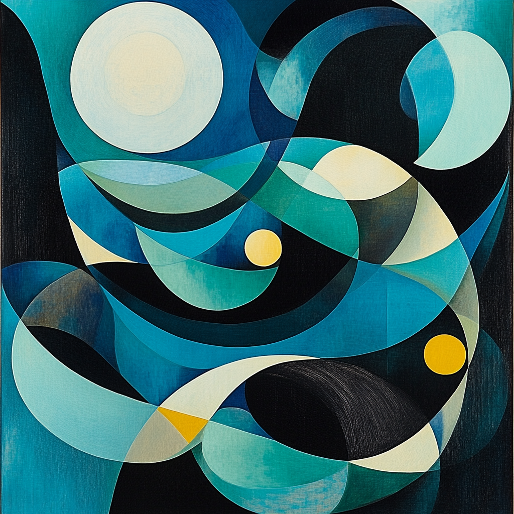 Wassily Kandinsky Inspired Market Melody DIY paint by numbers