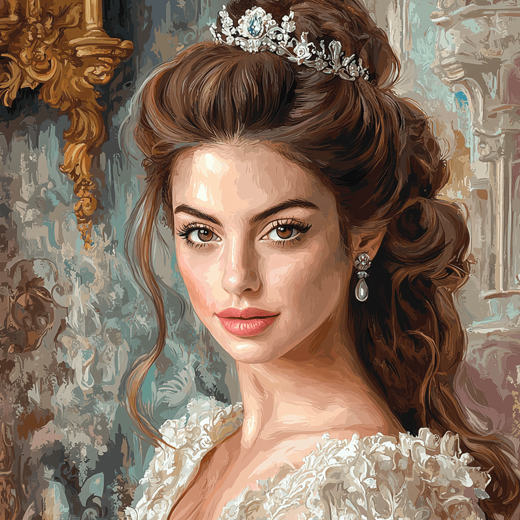 Anne Hathaway: The Enchanting Elegance Of Mia Thermopolis Numbered Painting Kits