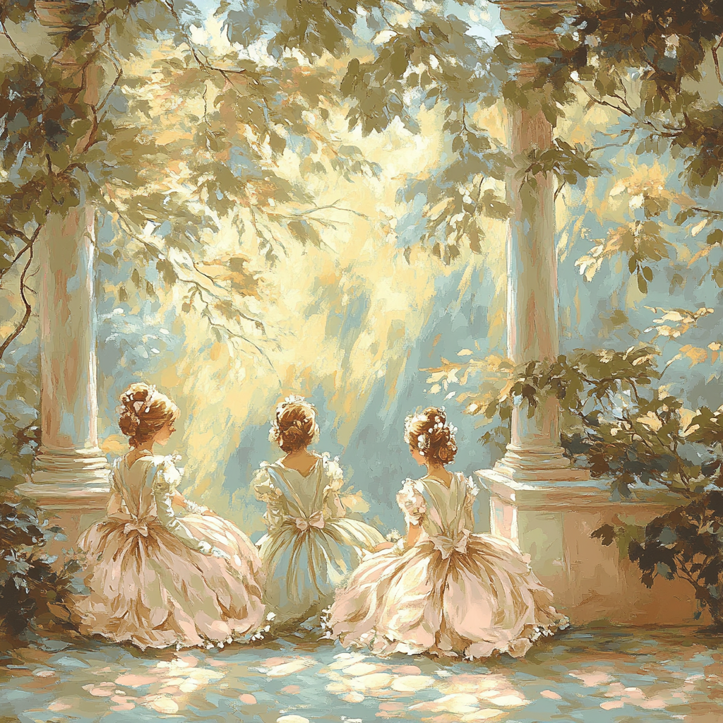 Fragonard Inspired Garden Party Painting by numbers kit