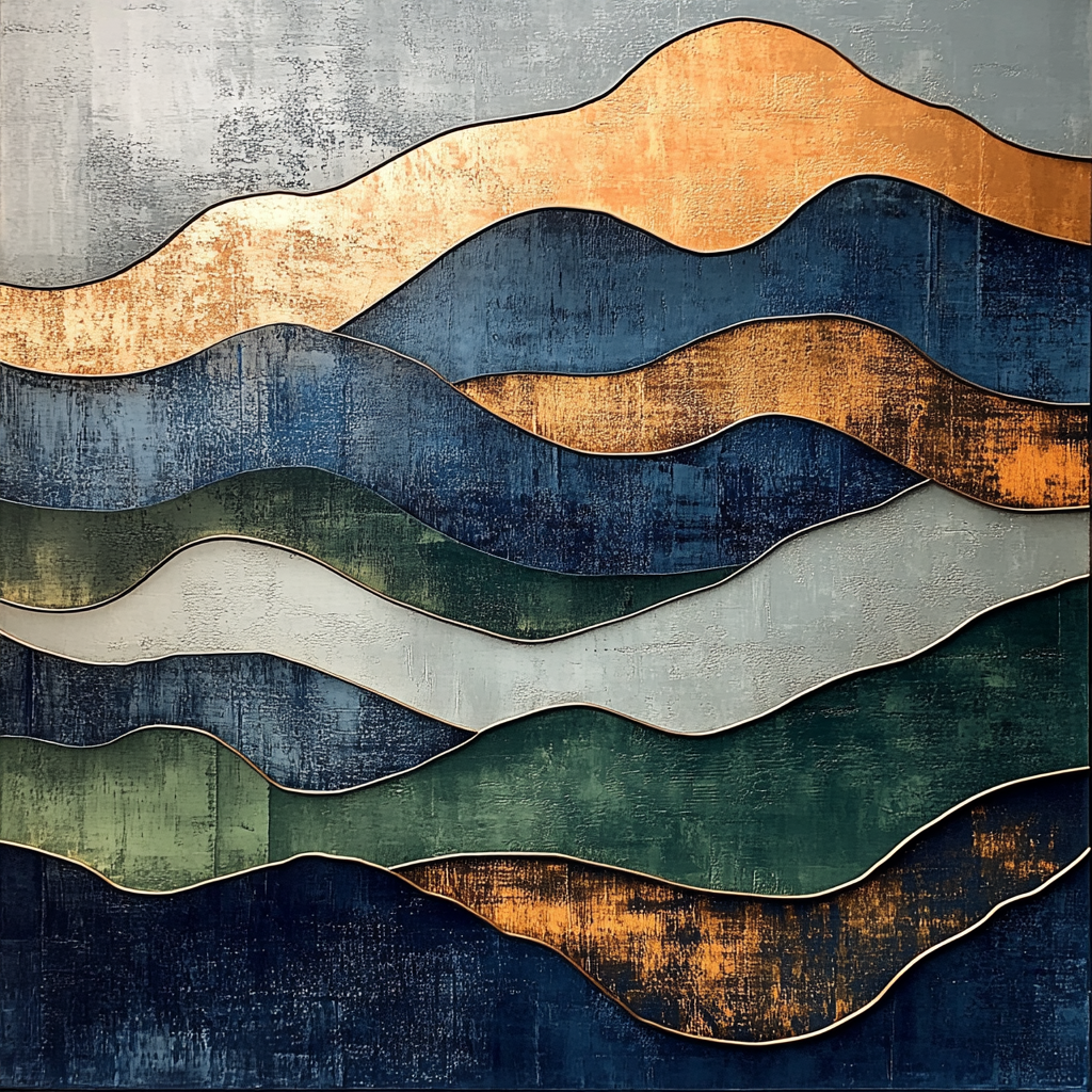 Max Ernst Inspired Ethereal Tectonics painting number kit