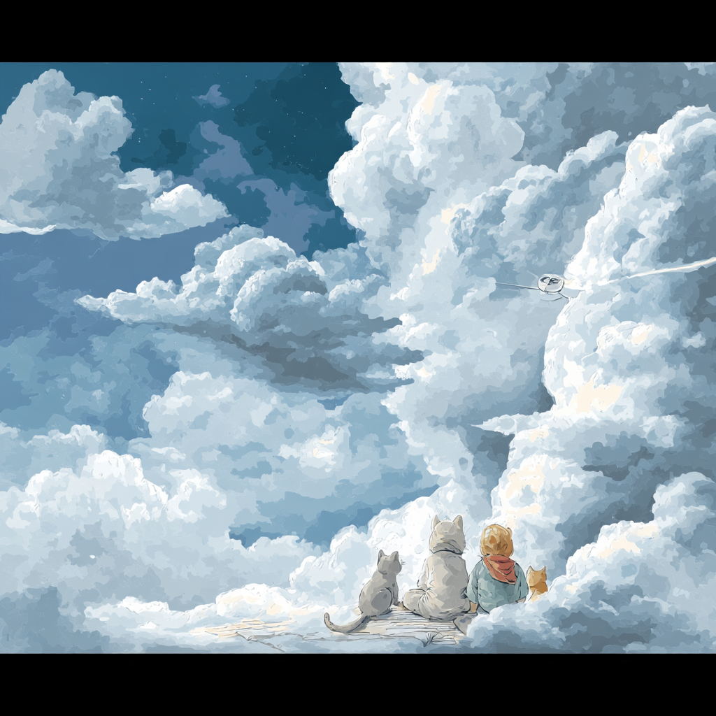Mommy And Me In The Clouds Paint By Numbers Art