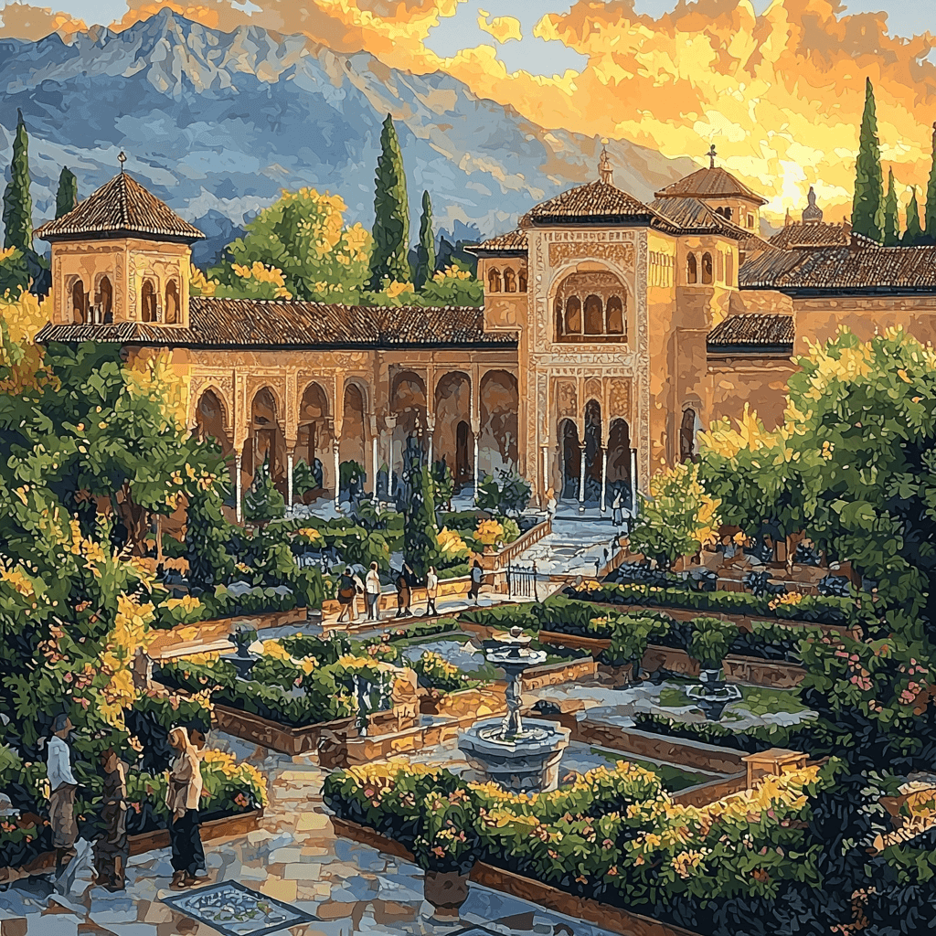 Alhambra Palace Paint By Numbers