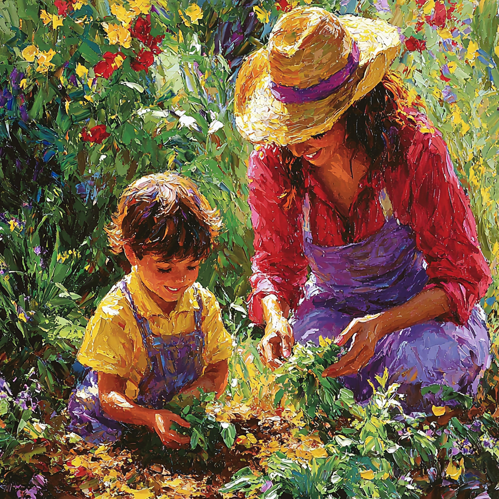 A Mother's Garden Of Memories Paint By Numbers Kits