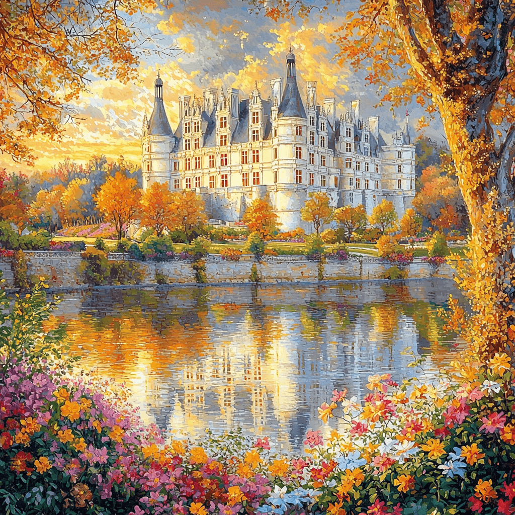 Castle Of Chenonceau - France Paint By Number