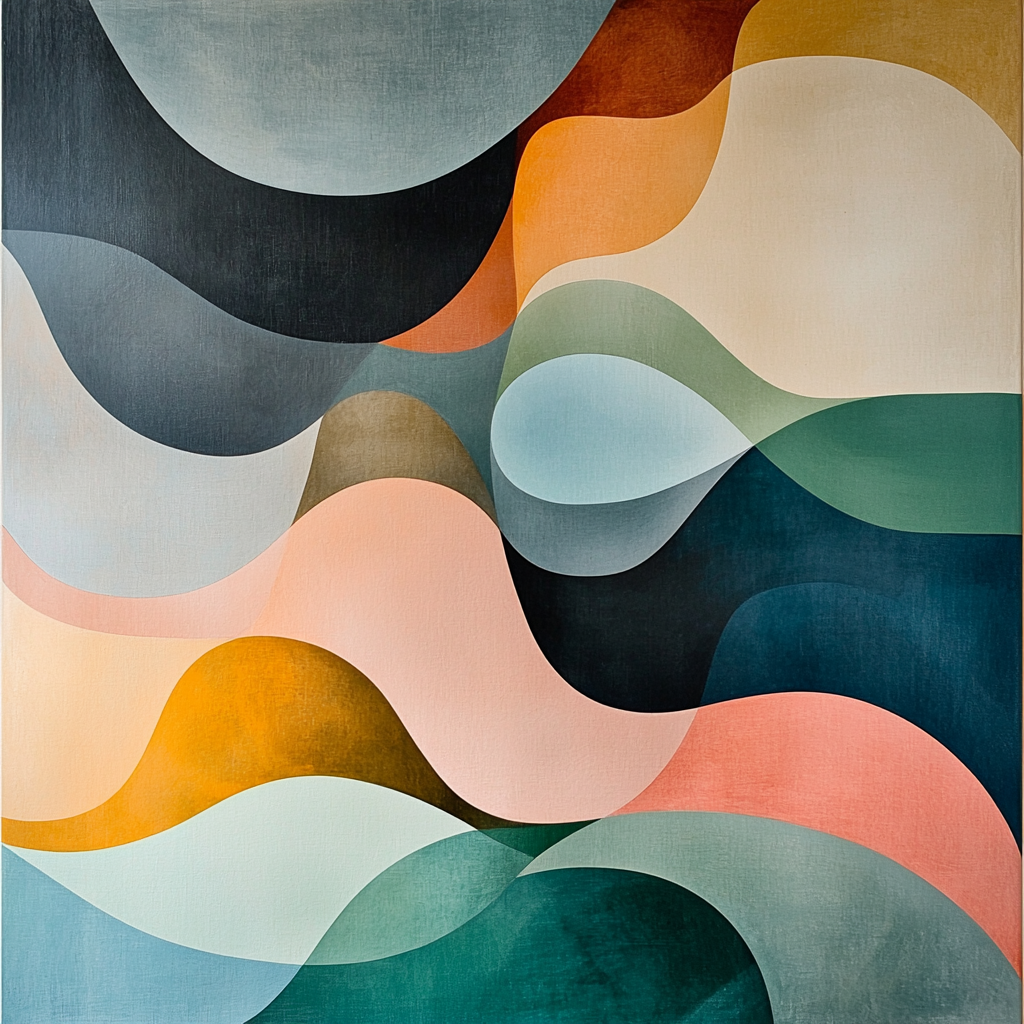 Nandalal Bose Inspired Harmonic Fragments DIY Paint By Numbers