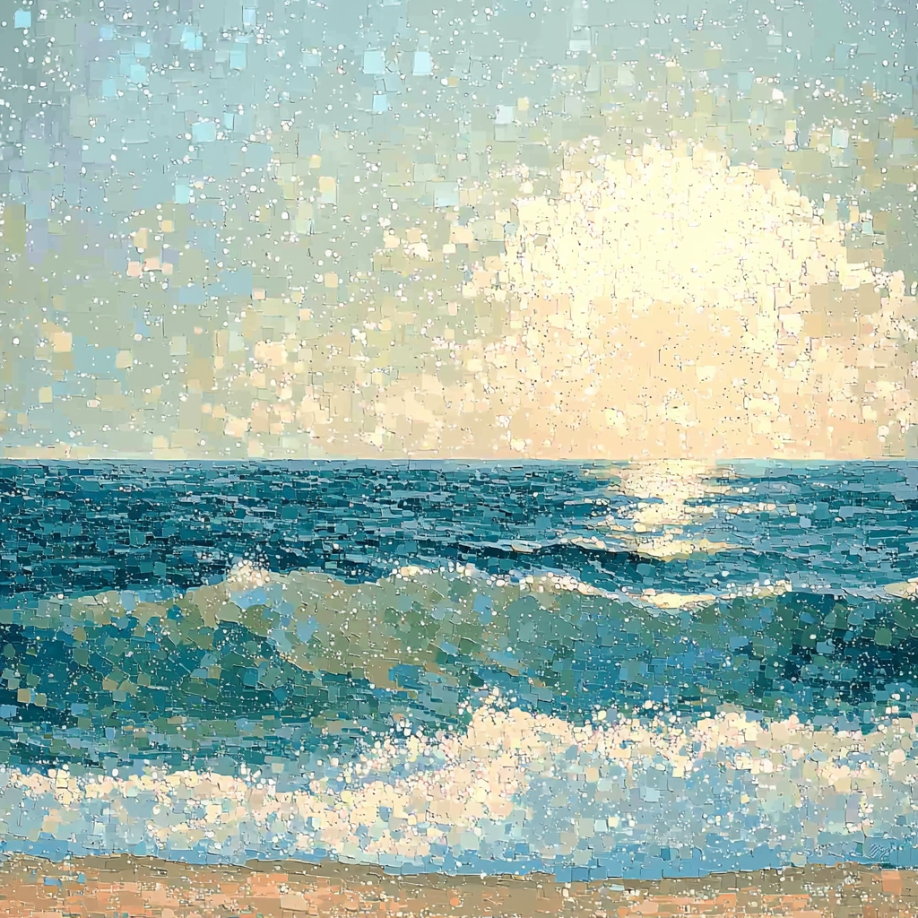 Georges Seurat Inspired Dreamscape Ocean Paint By Numbers Kits