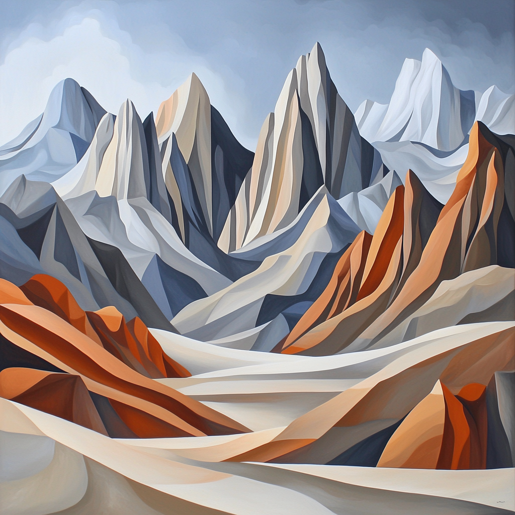Michelangelo Inspired Mythic Peaks Paint By Numbers Kits