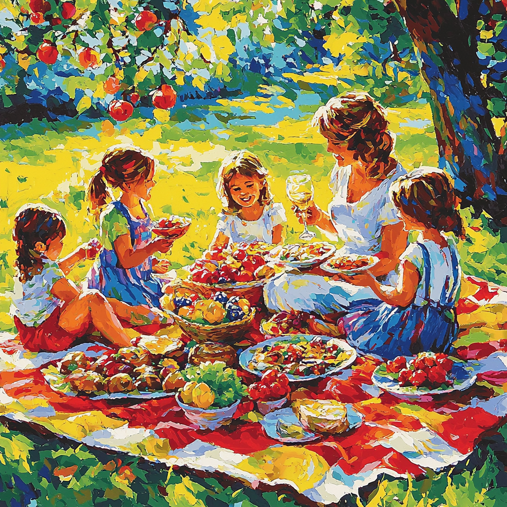 The Picnic Blanket Painting Number Kit