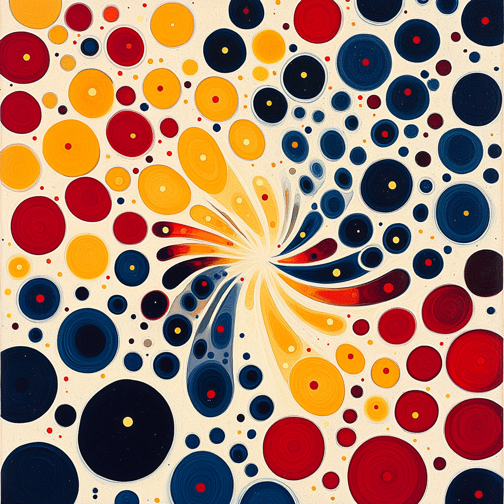 Yayoi Kusama Inspired Cosmic Dots painting number kit
