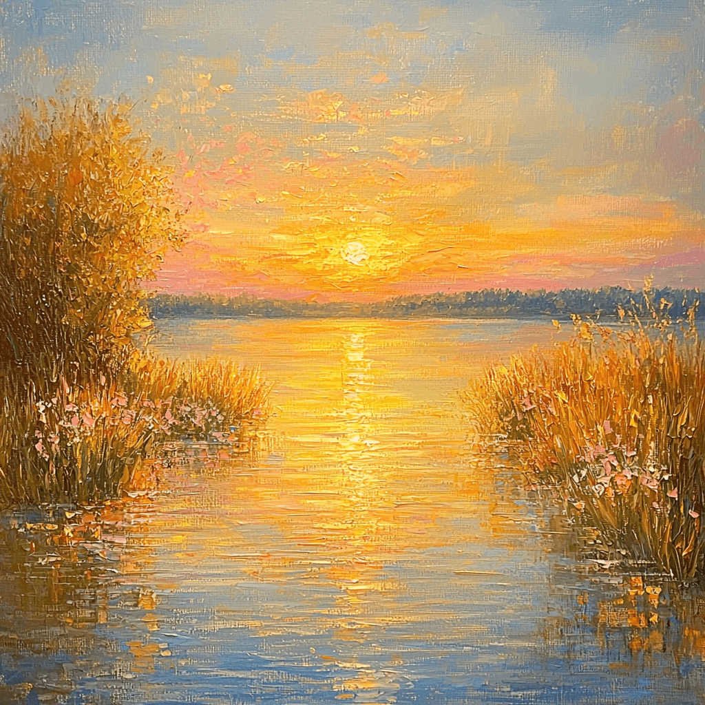 Claude Monet Inspired Golden Hour On The Seine Painting By Numbers Kit