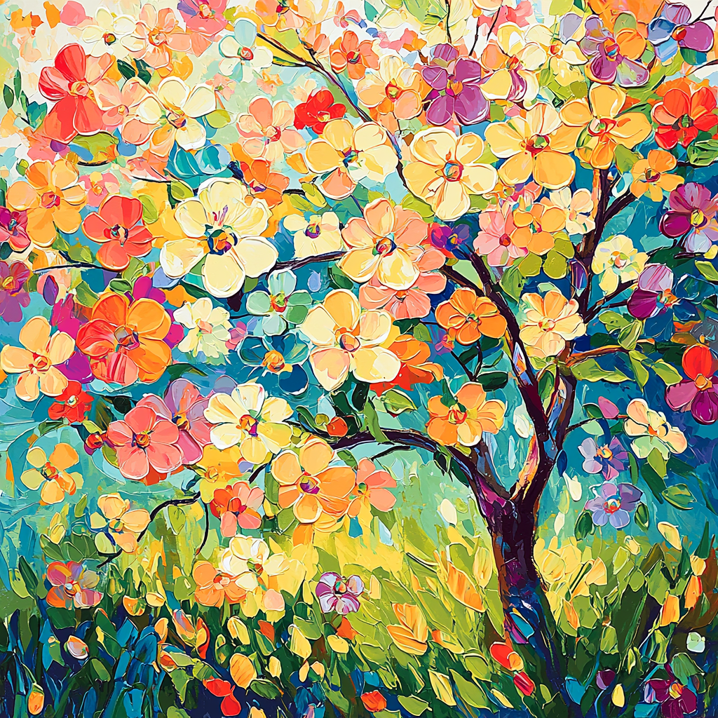 Claude Monet Inspired Bright Blooms Of Spring Paint By Numbers Kits