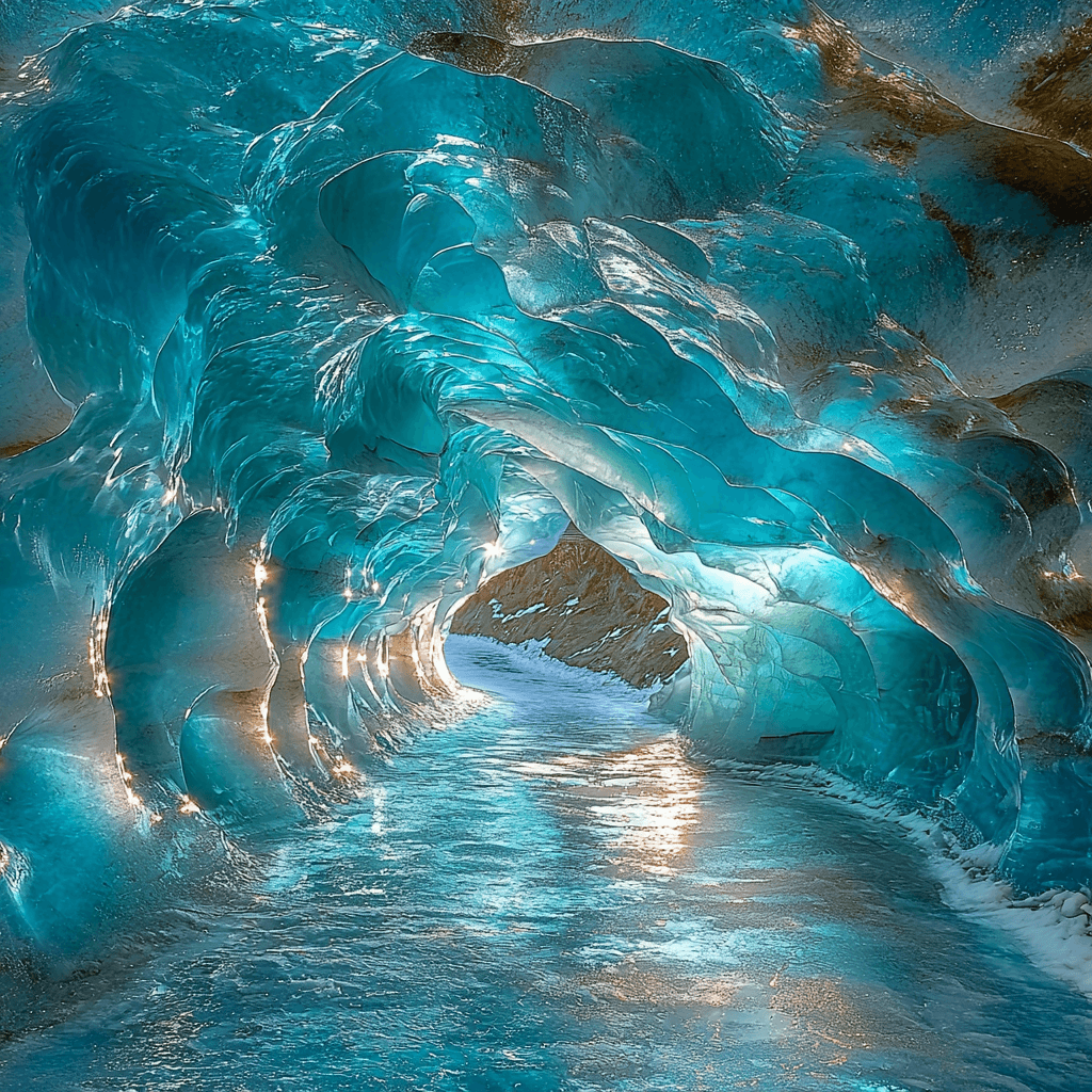 Mendenhall Ice Caves - Juneau Paint By Color