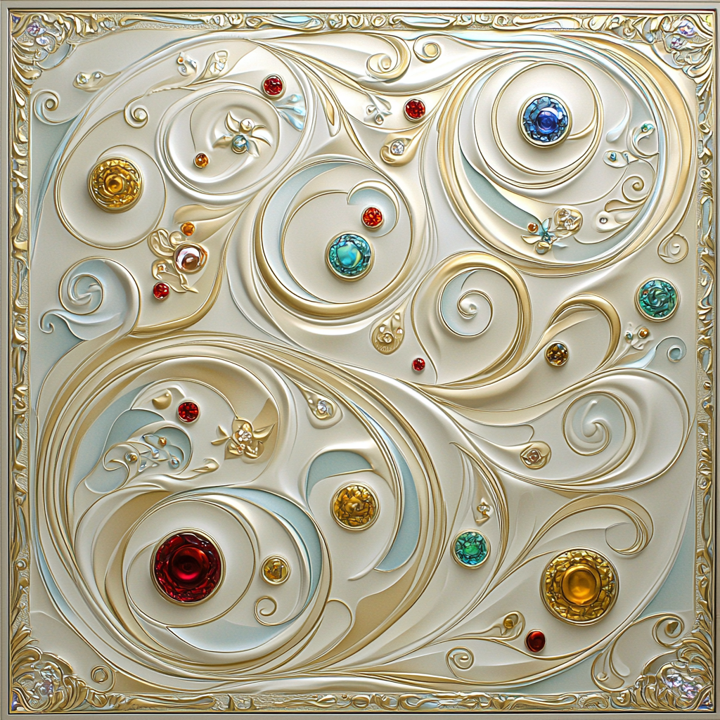 Alphonse Mucha Inspired Symphony Of Elemental Spirits Paint By Color