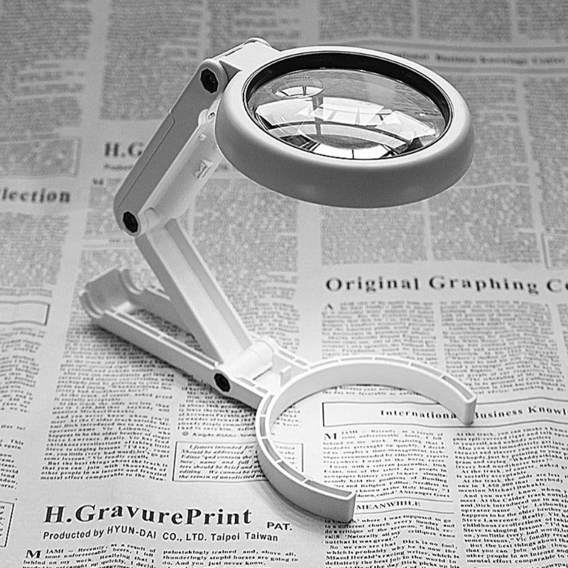LED Folding Magnifier For Reading And Crafting