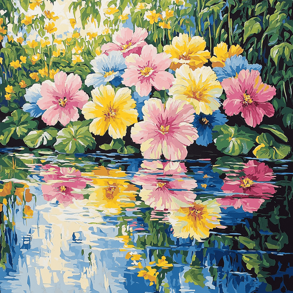 Claude Monet Inspired Garden Of Tranquility Painting Number Kit