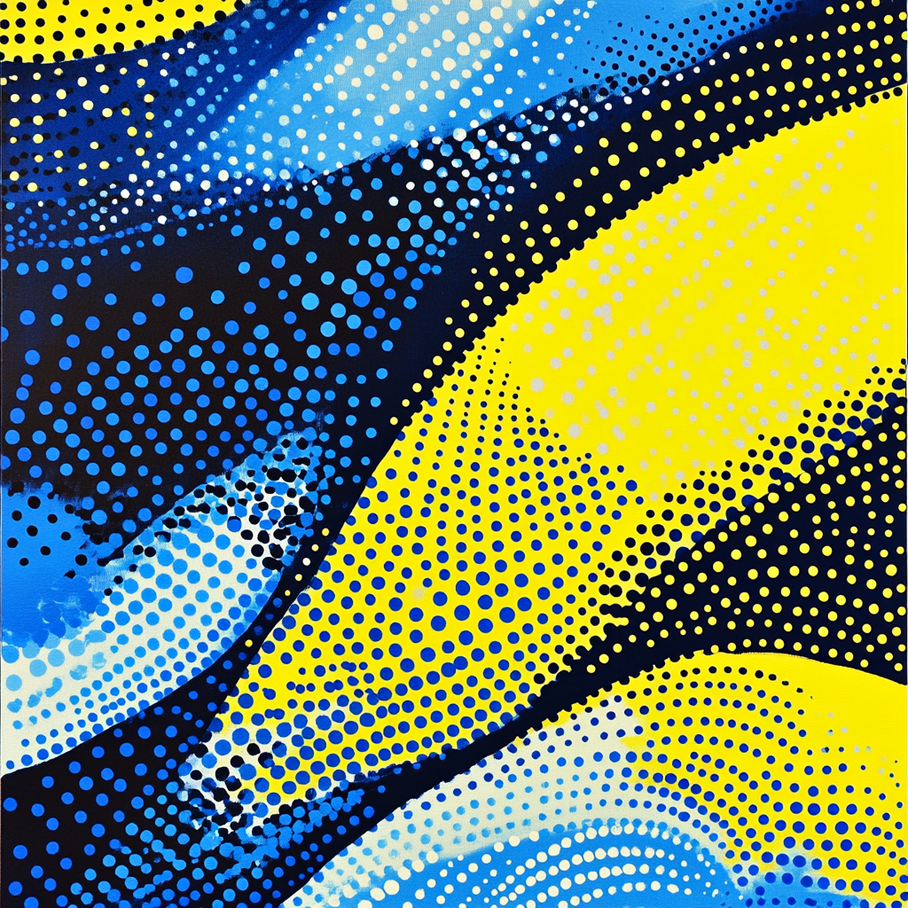 Yayoi Kusama Inspired Vibrant Infinity Waves Numbered painting kits