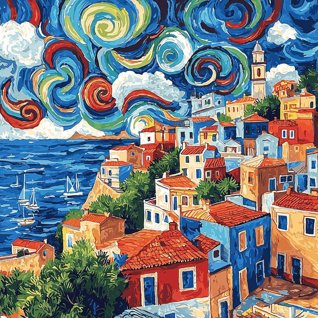 Henri Matisse Inspired Whirlwind Urban Fantasy Numbered Painting Kits