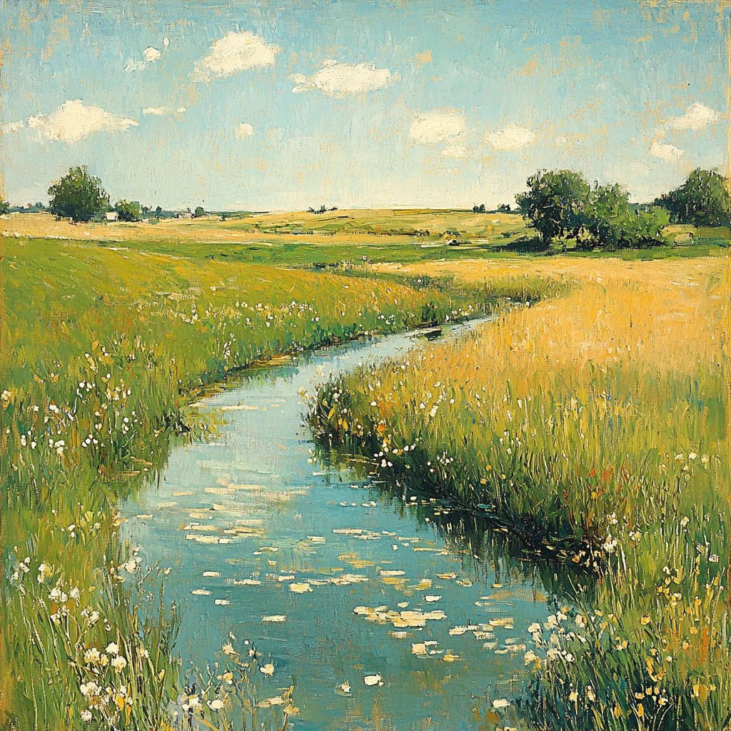 Edgar Degas Inspired Whispering Fields Paint By Numbers Kits