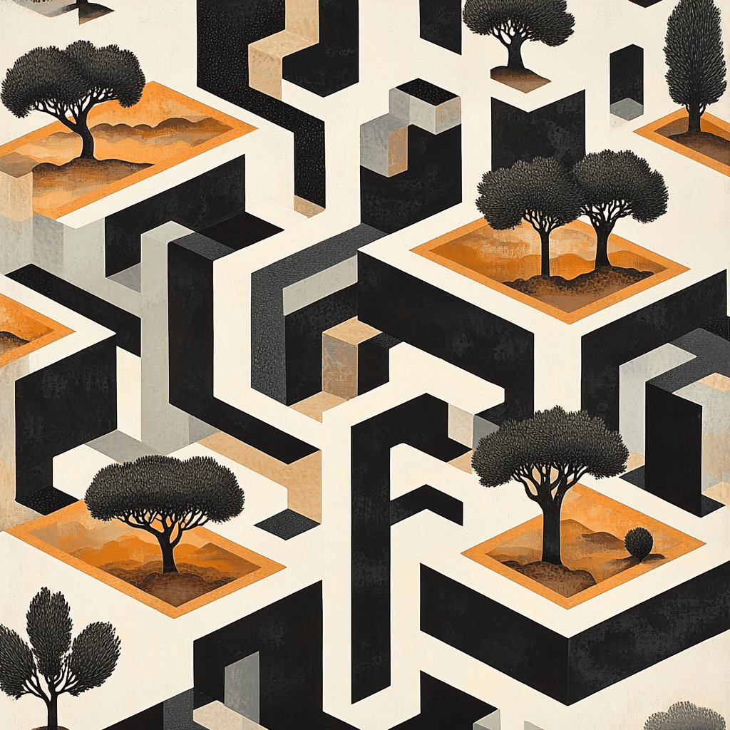 M.C. Escher Inspired Geometric Symphony Painting By Numbers Kit