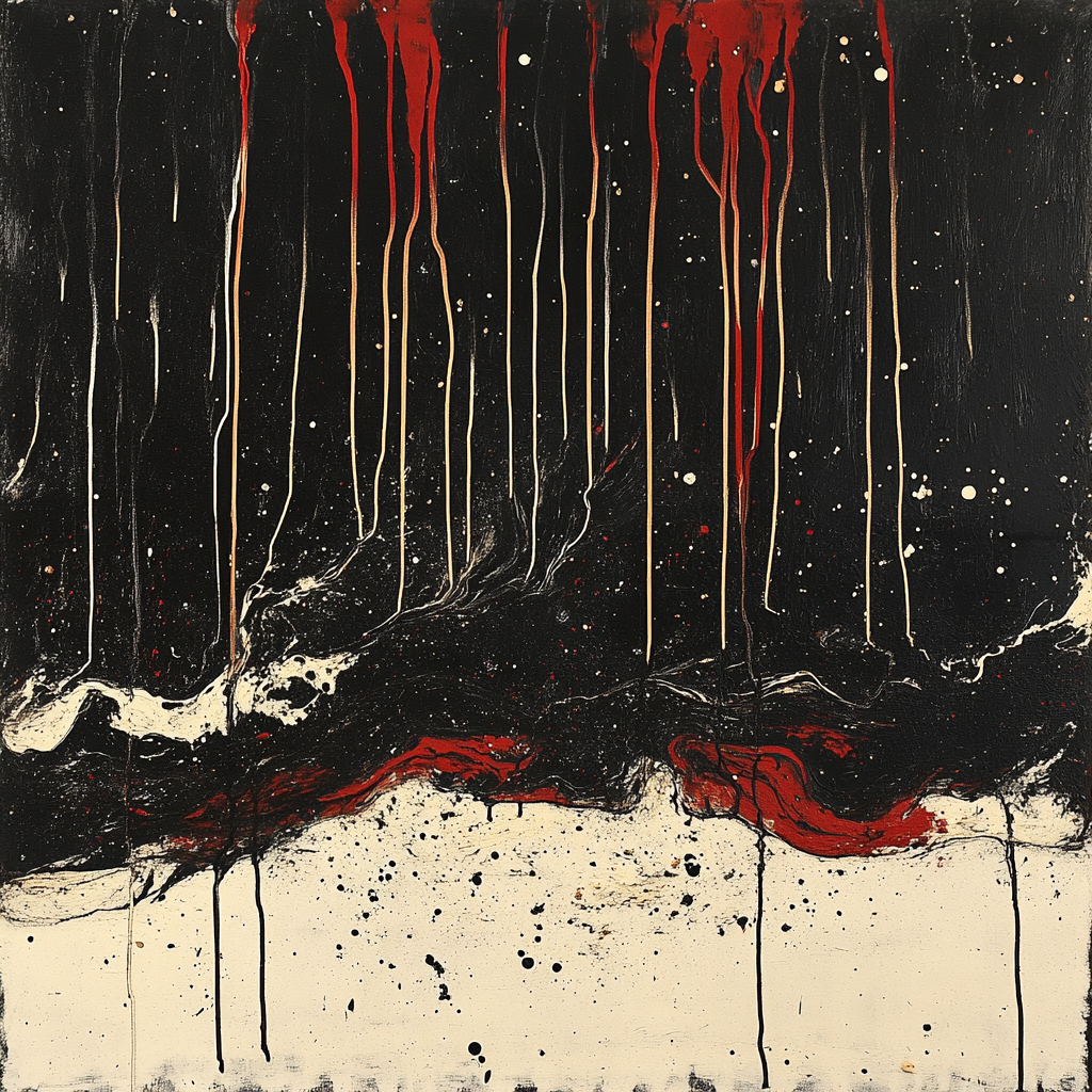 Jackson Pollock Inspired Storm Field Of Rhythm Paint by numbers kits