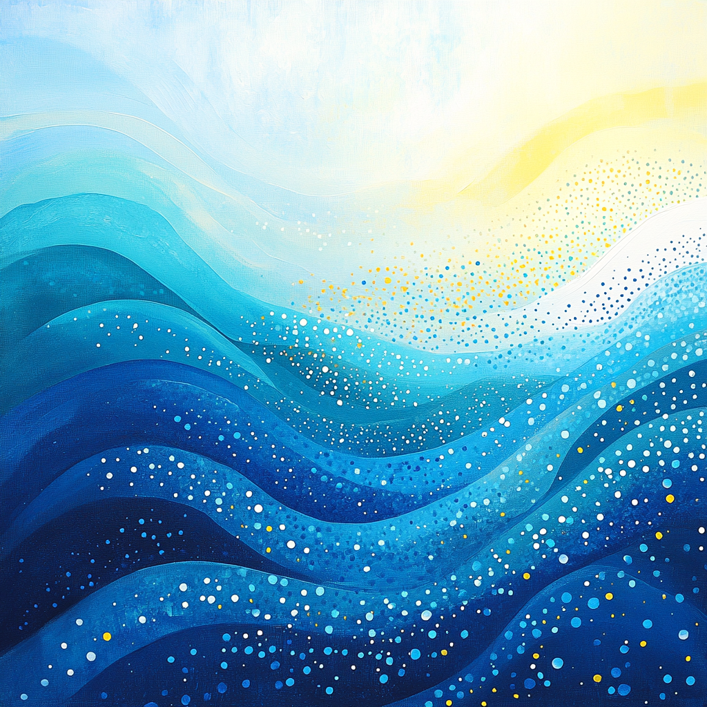 Yayoi Kusama Inspired Deep Sea Echoes Paint by numbers art