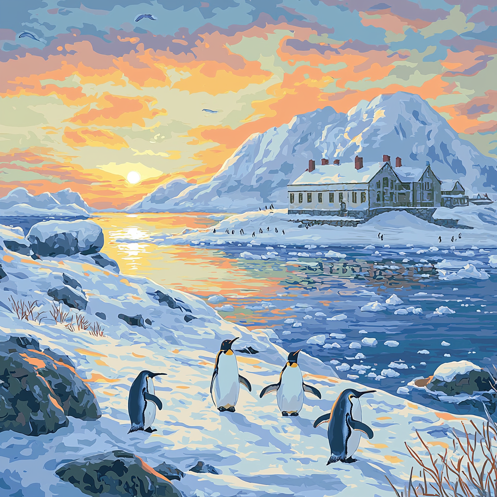 Port Lockroy - Antarctica DIY Paint By Numbers