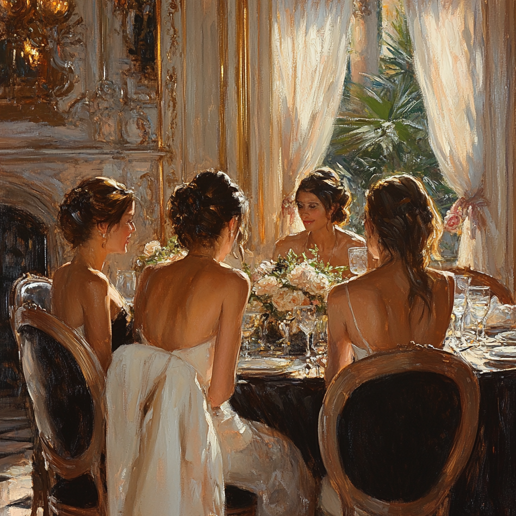 Sargent Inspired Evening Salon Numbered painting kits