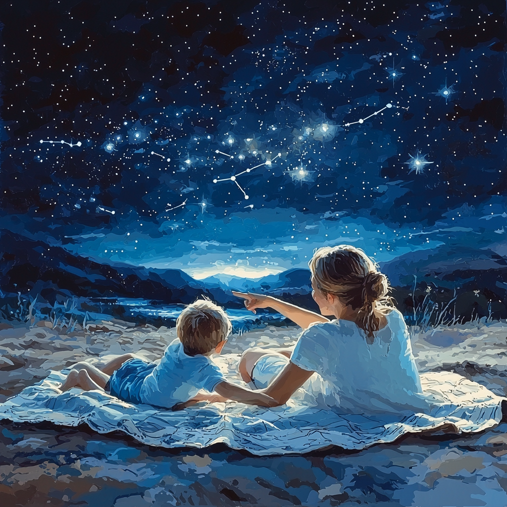 Together Under Starlight Painting Number Kit