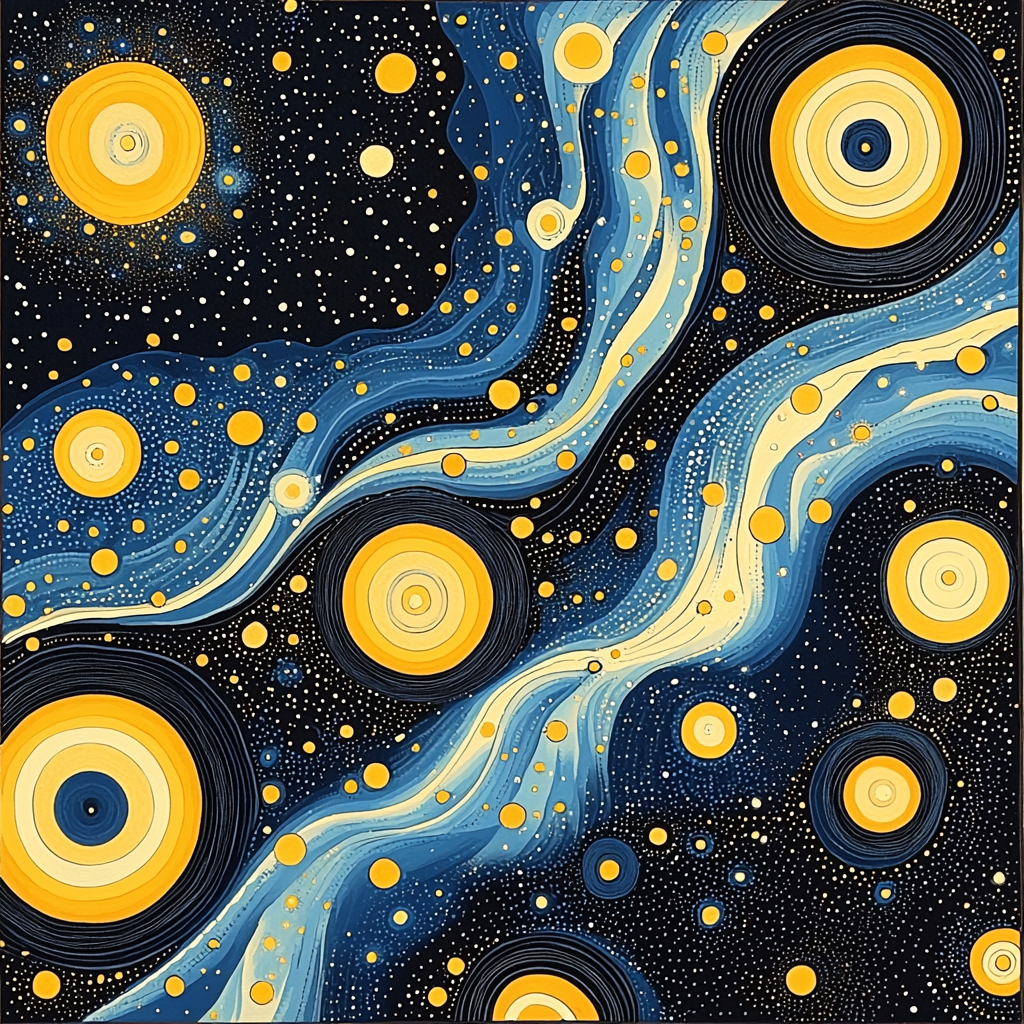 Yayoi Kusama Inspired Hypnotic Universe DIY Paint By Numbers