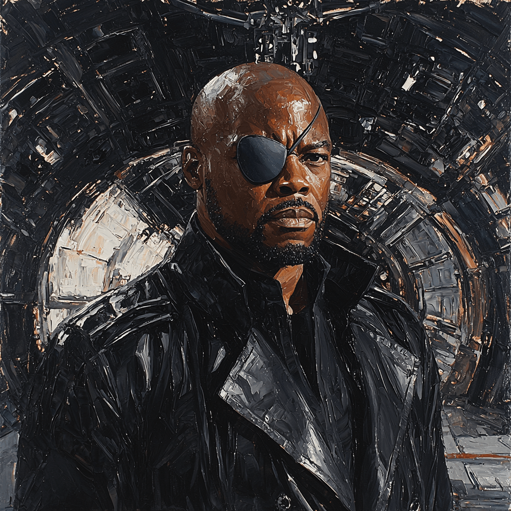 Samuel L. Jackson: Fury's Commanding Voice Paint By Number