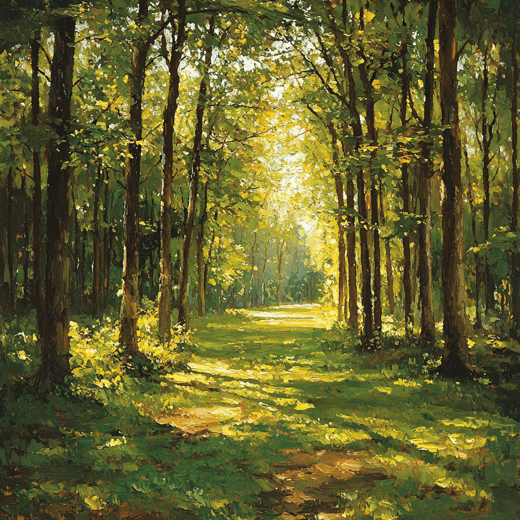 Claude Monet Inspired Luminous Forest Paint By Numbers Kits