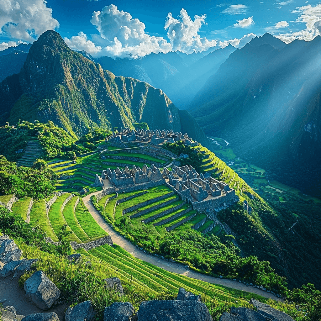 Machu Picchu Mountain Painting By Numbers Kit