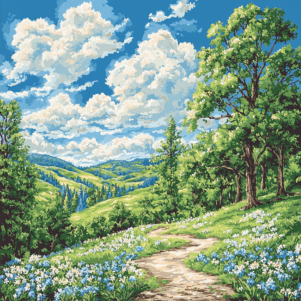 Cloud Watching Numbered Painting Kits