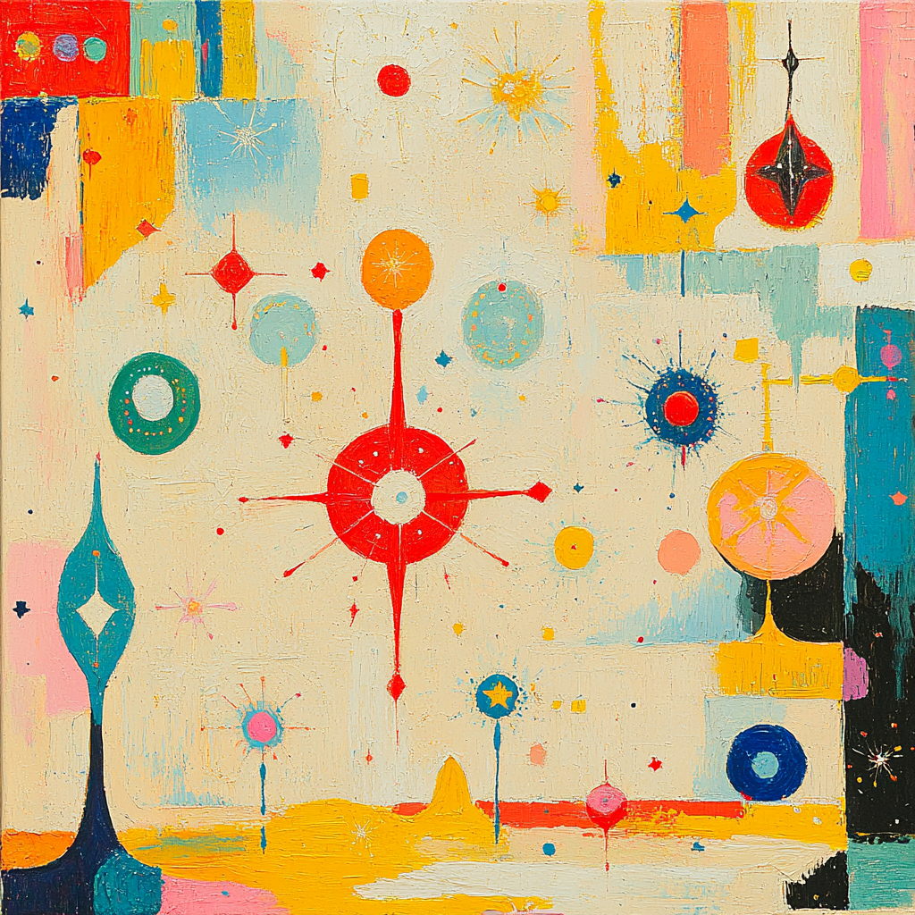 Miro Inspired Dreamy Garden DIY paint by numbers