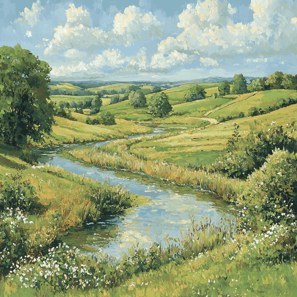 John Constable Inspired Pastoral Dreams DIY Paint By Numbers