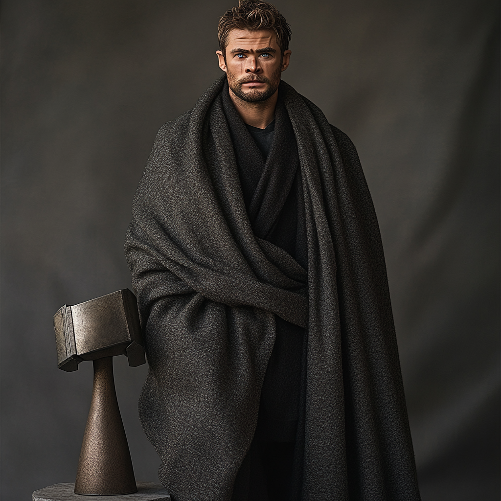 Chris Hemsworth: Hammered Light And Thunderstride Number painting