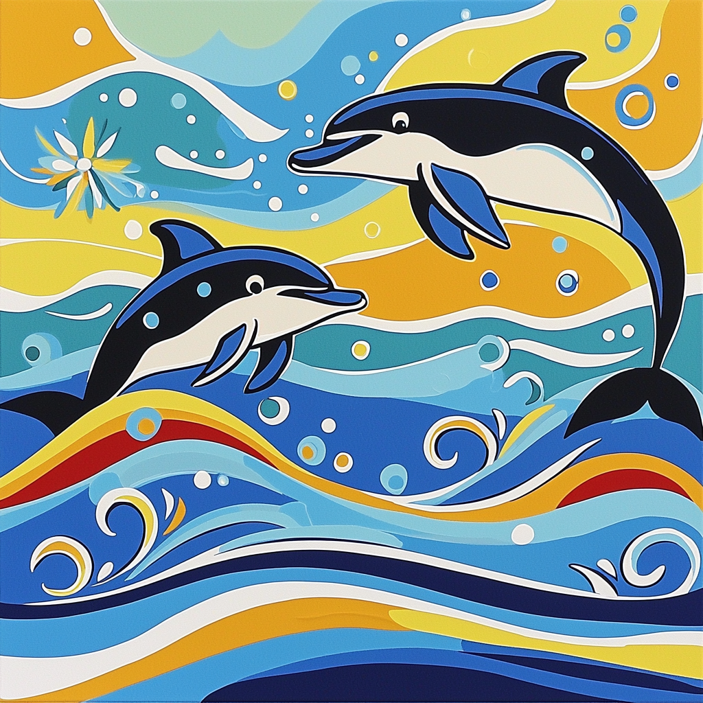 Henri Matisse Inspired Playful Seascape Paint By Numbers Art