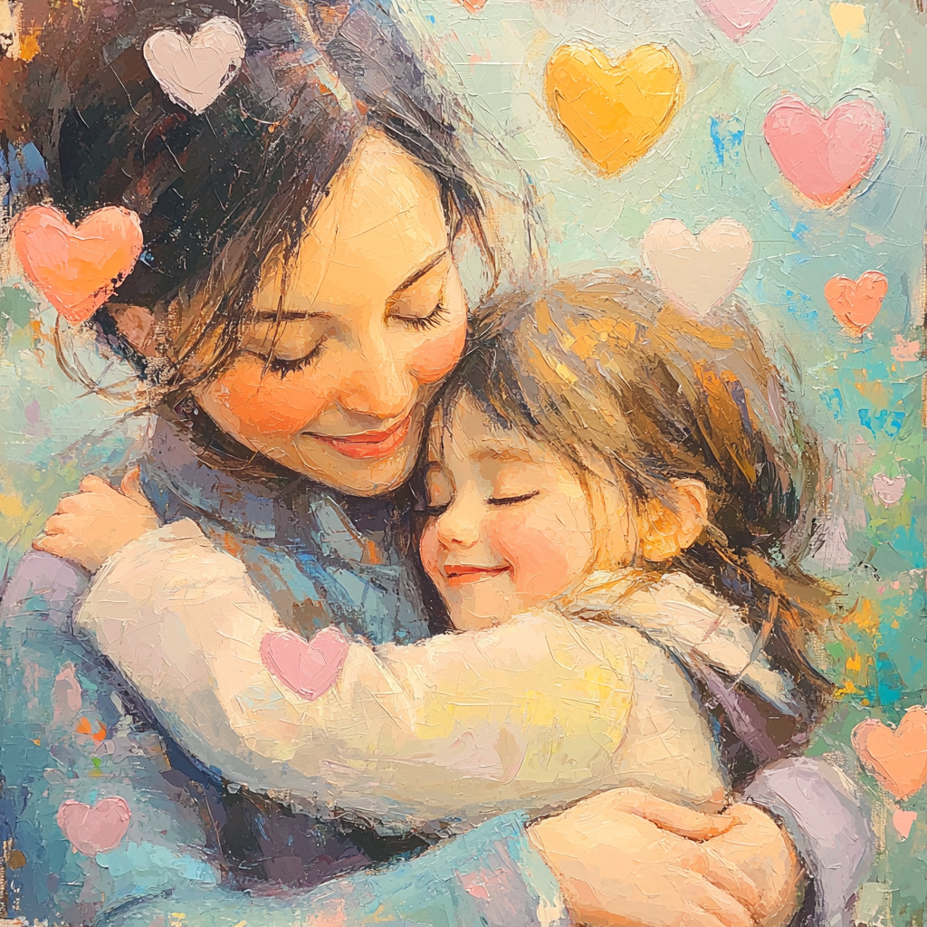 Hugs And Kisses Number Painting