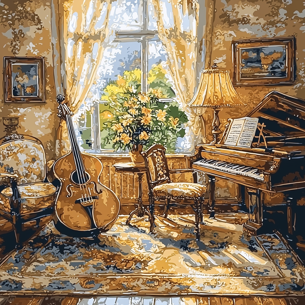 Mom's Heartfelt Melody Paint By Color