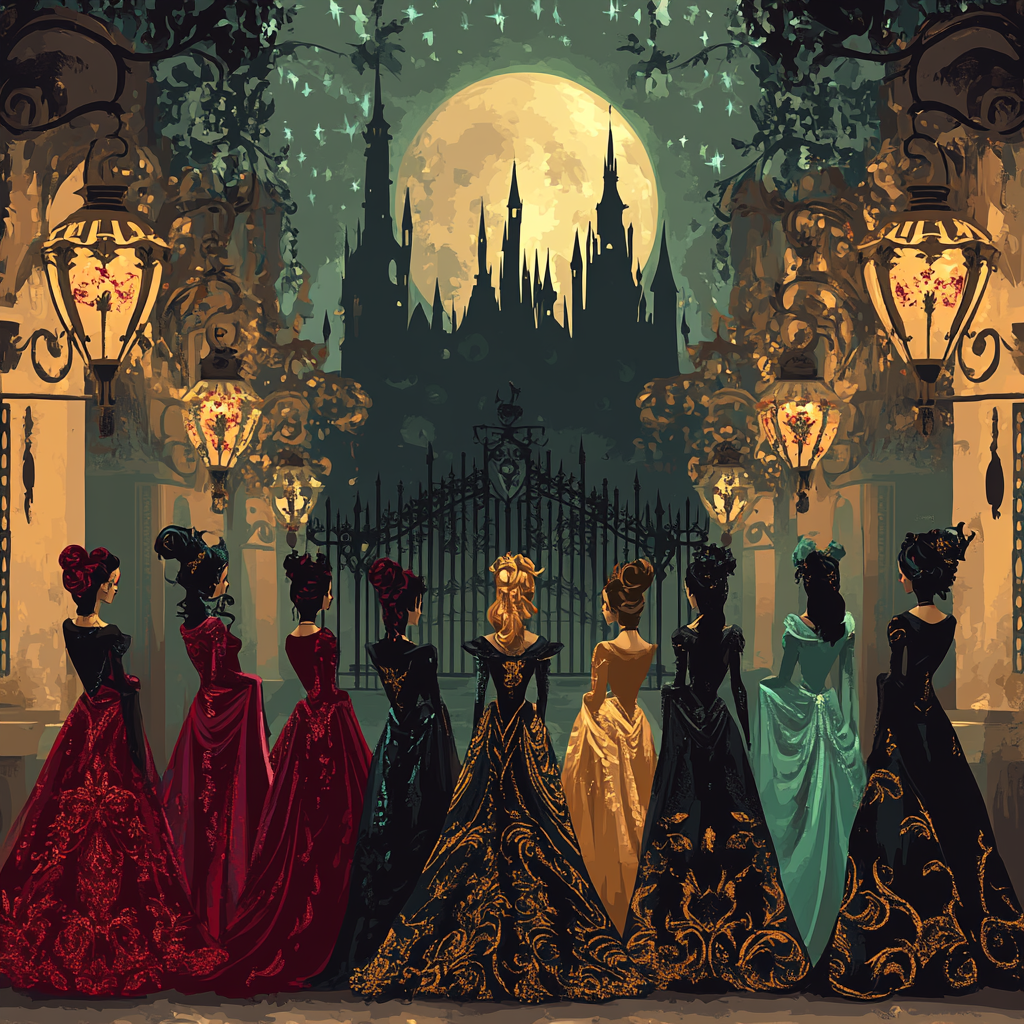 Villains Moonlight Masquerade paint by number