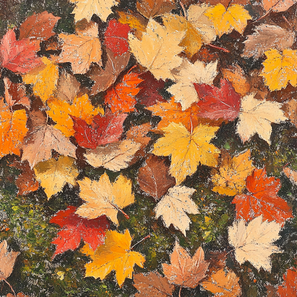 Edgar Degas Inspired Autumn Forest Floor DIY paint by numbers