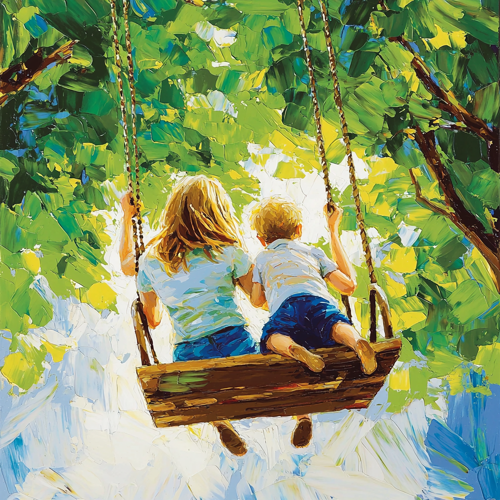 Daydreams On The Swing Paint By Numbers Art
