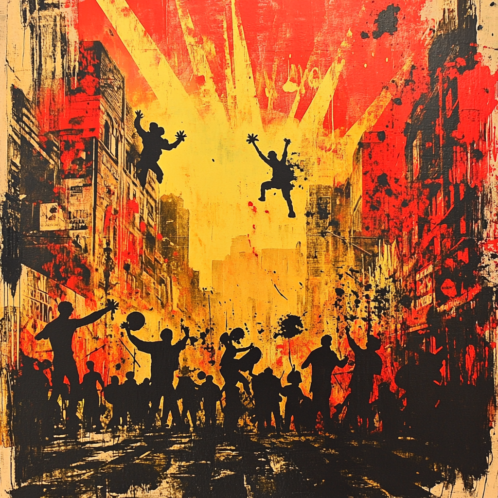 Banksy Inspired Urban Street Festival DIY paint by numbers