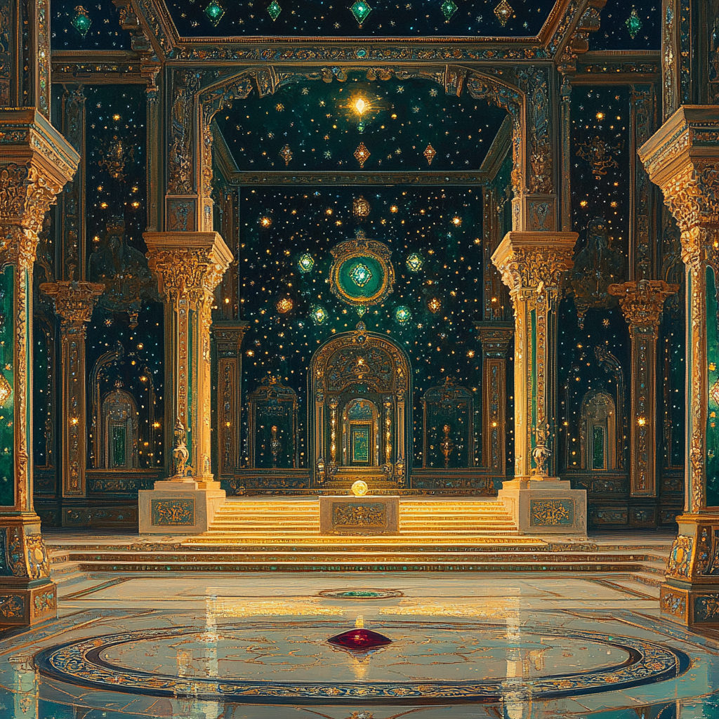 Gustave Moreau Inspired Starry Throne DIY paint by numbers